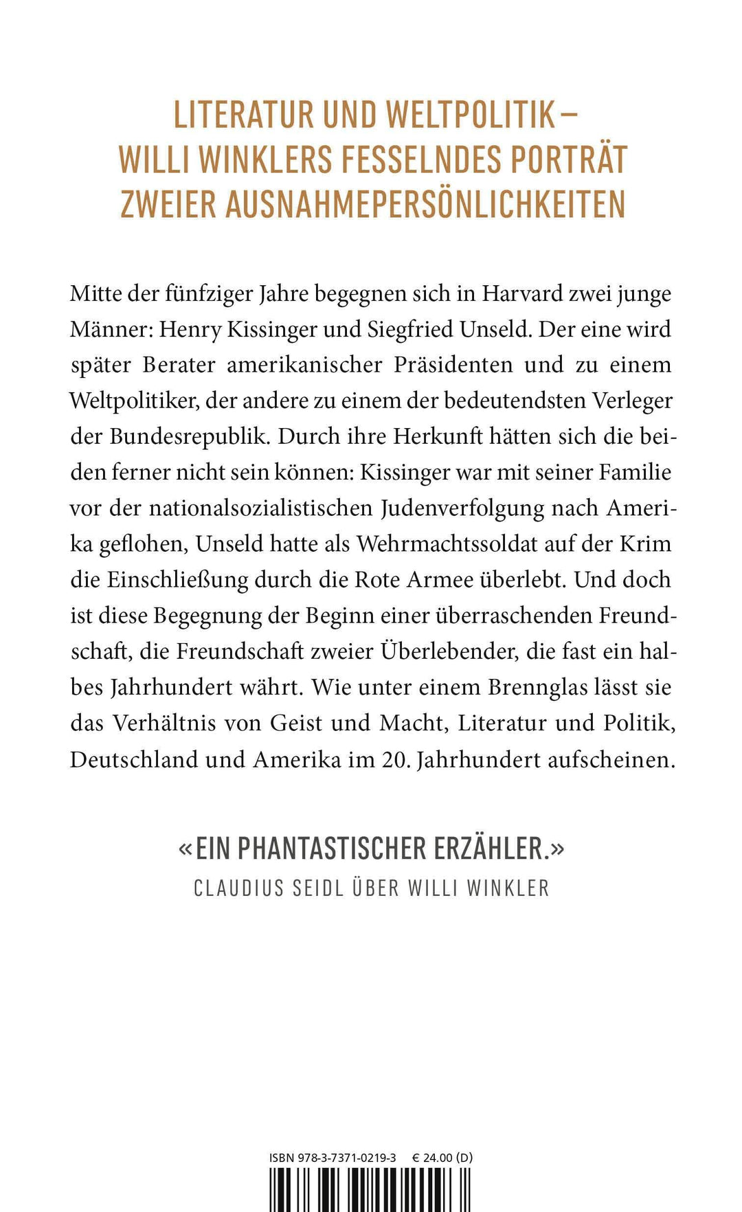 Kissinger & Unseld | Winkler, Willi