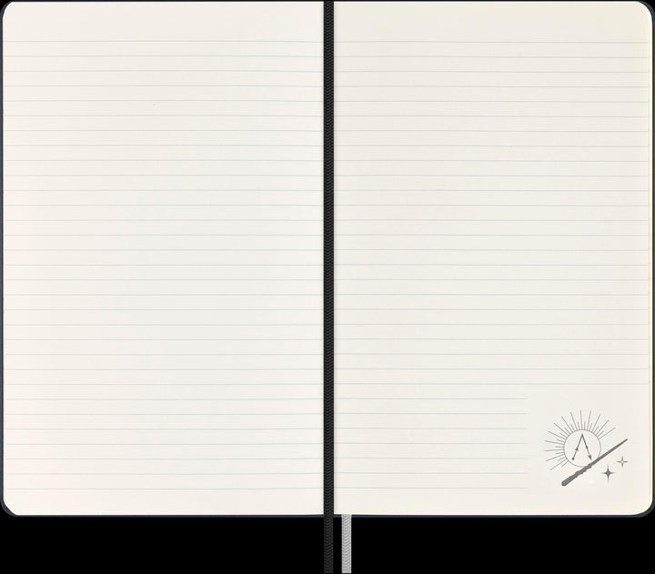 Moleskine Harry Potter Lumos Notizbuch, L/A5, Liniert, Fester Einband, Schwa...