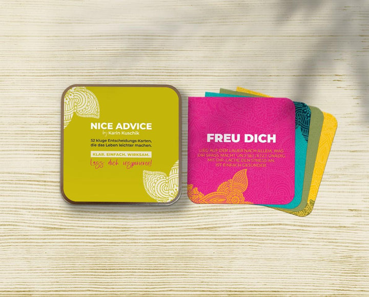 NICE ADVICE KARTEN - 52 kluge Entscheidungshelfer für jeden Tag: | Kuschik, ...