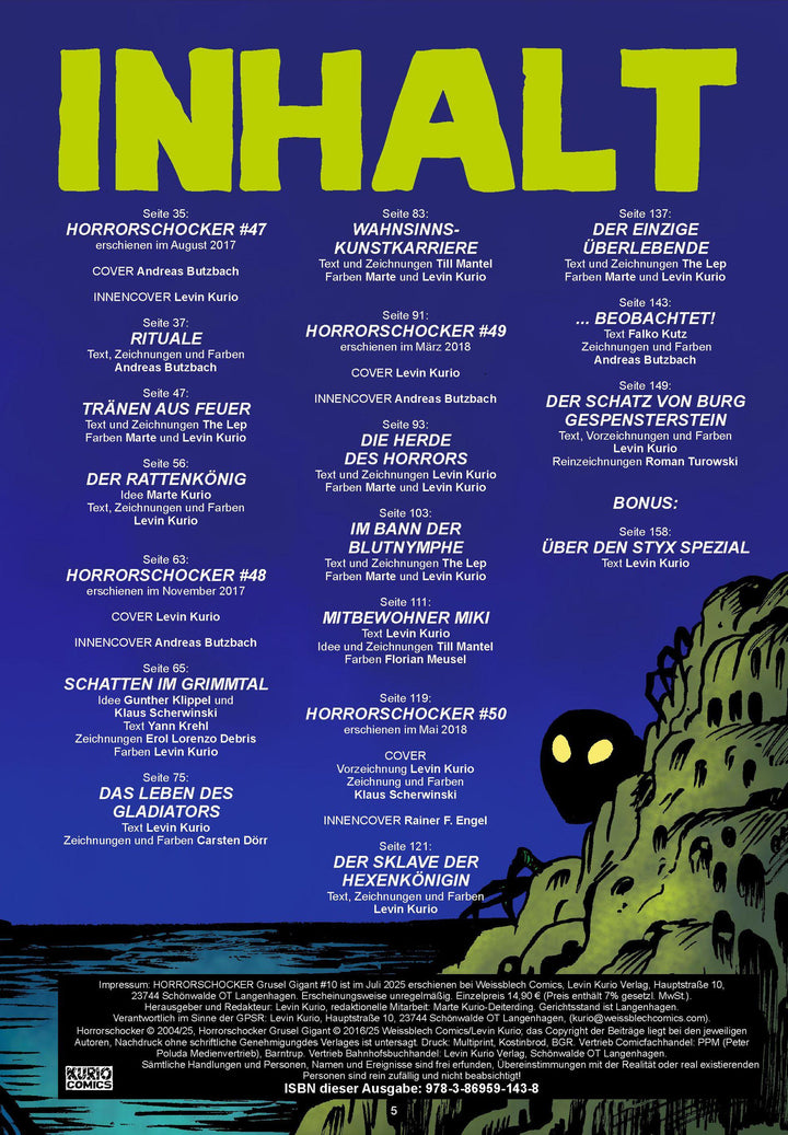Horrorschocker Grusel Gigant 10 | Kurio, Levin | Engel, Rainer F. | Turowski...