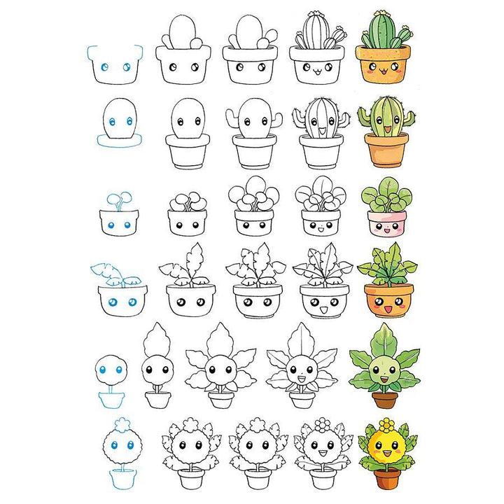 1000 Manga Motive zeichnen | Keck, Gecko