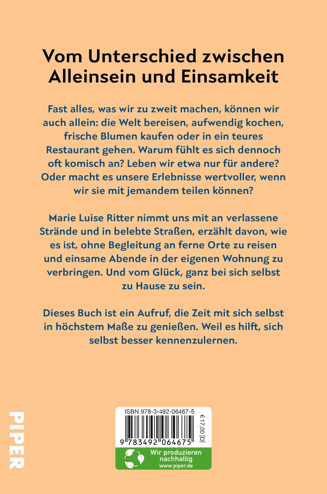 Vom Glück, allein zu sein | Ritter, Marie Luise