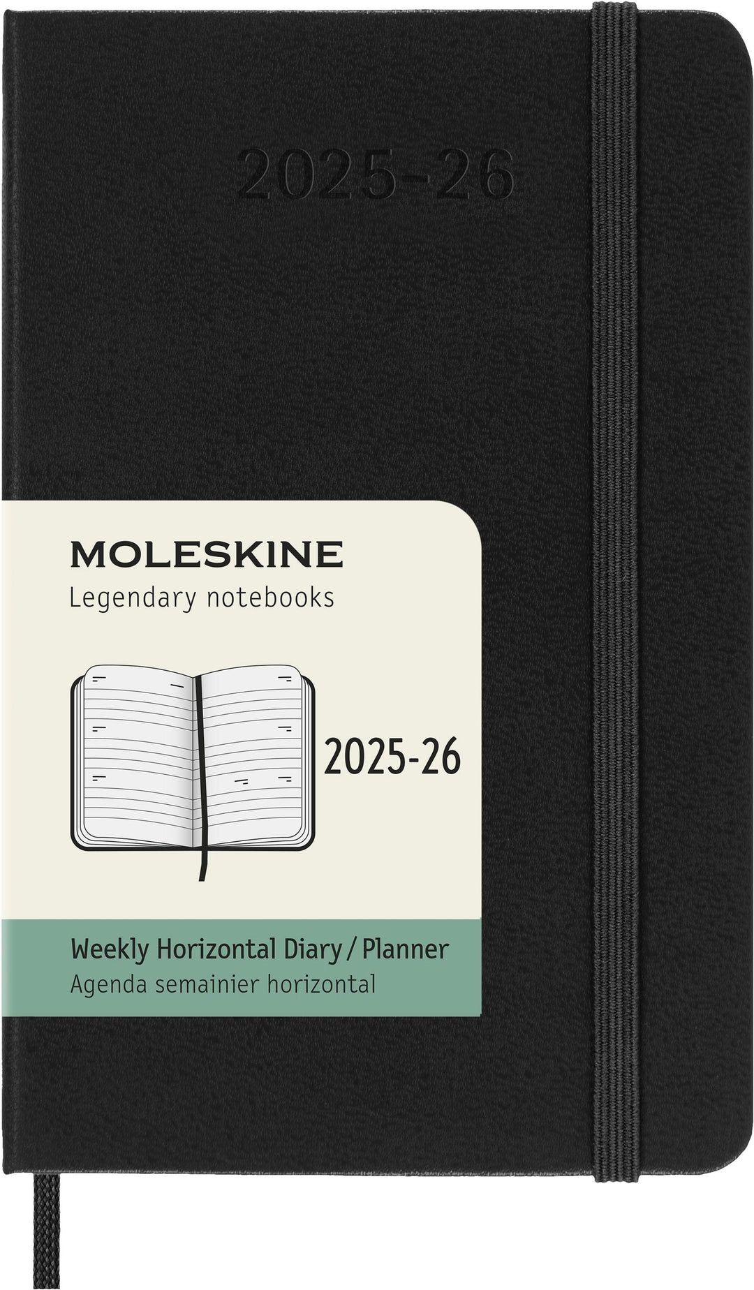 Moleskine 18 Monate Wochenkalender 2025/2026, P/A6, 1 Wo = 2 Seiten, Horizon...