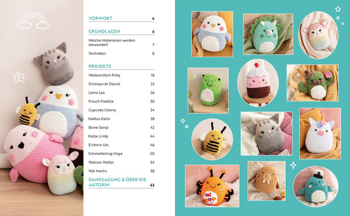 Happy Squishys häkeln - Niedliche Plüschtiere für Squishmallow-Fans | Rapp, ...