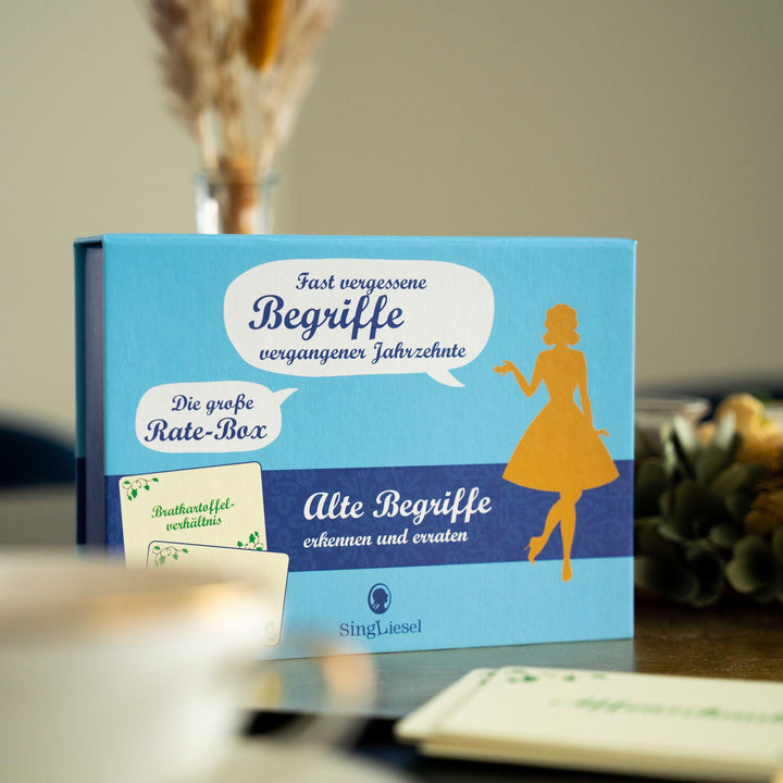 Die große Rate-Box rund um fast vergessene Begriffe | GmbH, SingLiesel