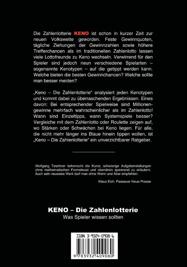 KENO - Die Zahlenlotterie | Teschner, Wolfgang