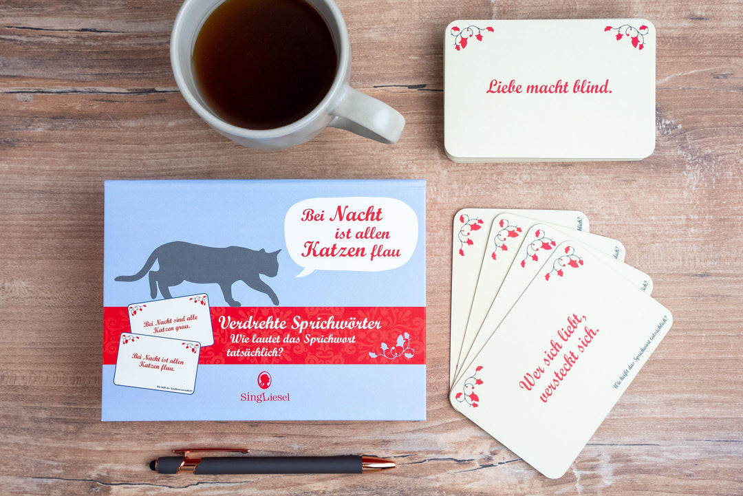 Verdrehte Sprichwörter. Das lustige Quiz-Spiel für Senioren. Spiele-Box mit ...