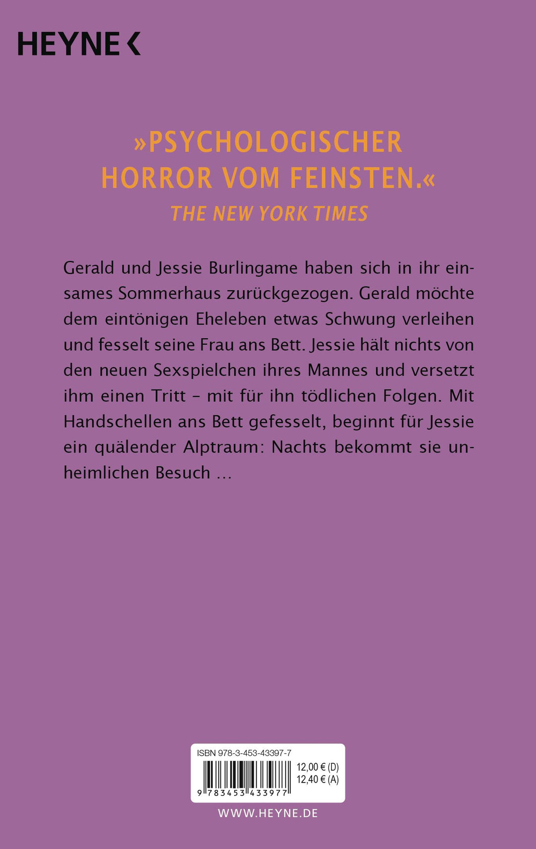 Das Spiel (Gerald's Game) | King, Stephen
