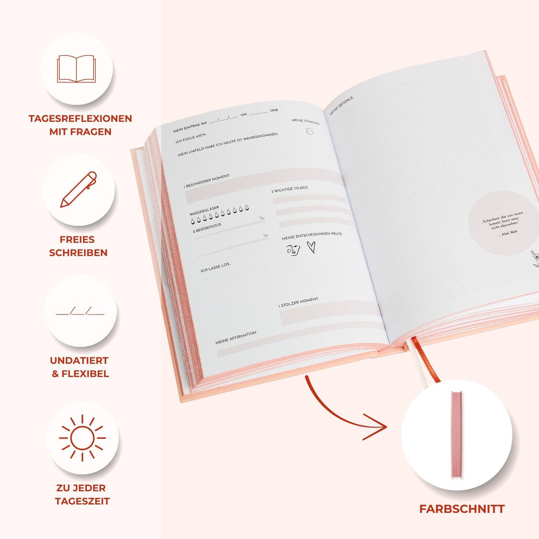 "home of love" Journal für Frauen | Mit wunderschönem Farbschnitt | Schalnic...