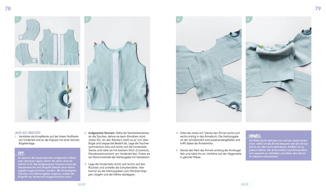 Hej Minimode - Super soft: Baby- und Kinderkleidung nähen mit Merino-Wollsto...