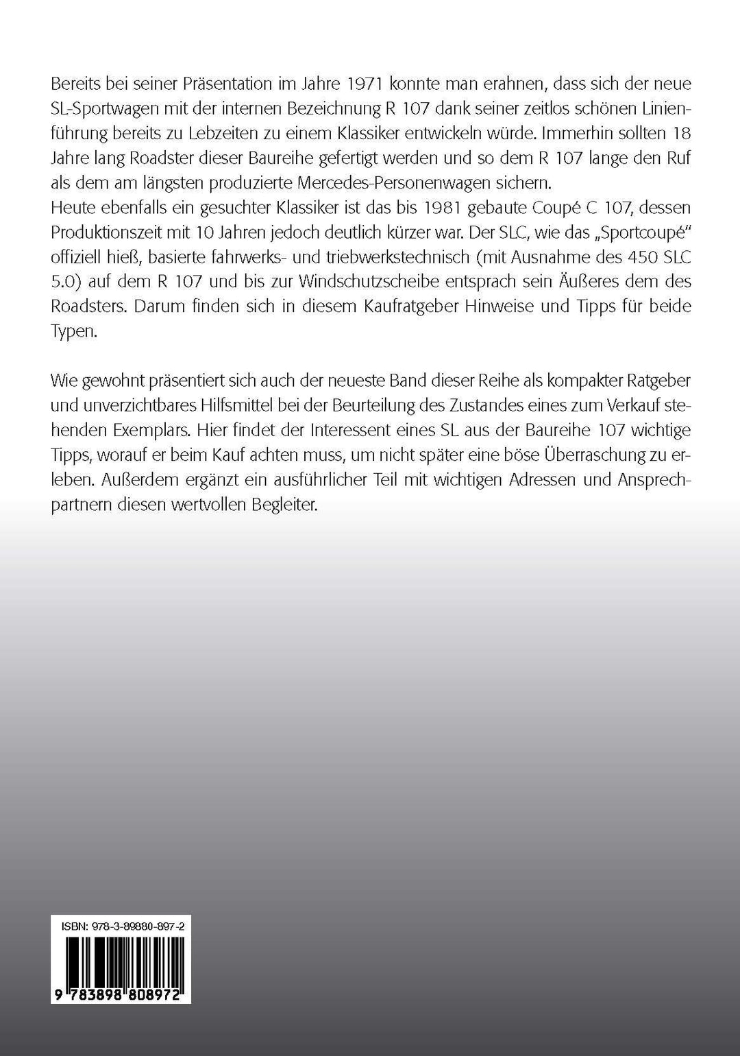 Praxisratgeber Klassikerkauf Mercedes Benz 280-560 SL & SLC (R/C 107) | Bras...
