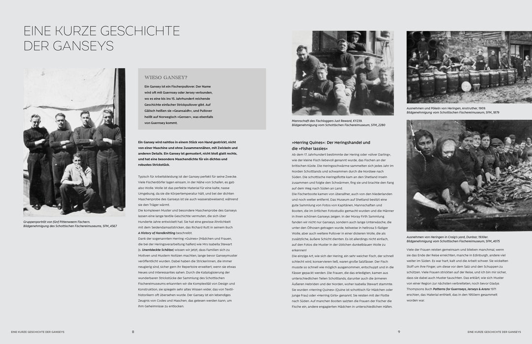 Ganseys. 150 Strickmuster und 10 Modelle inspiriert vom traditionellen Fisch...