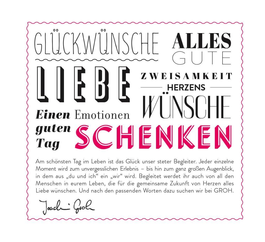 Was ich euch wünsche zur Hochzeit | -