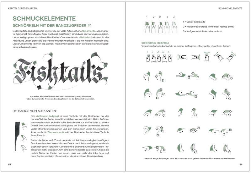 Praxisbuch Kalligraphie Alphabete | Schullerer, Cindy