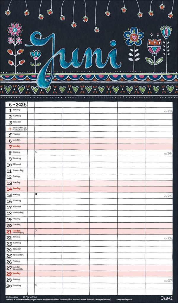 Lovely Chalk Timer 2026 | -