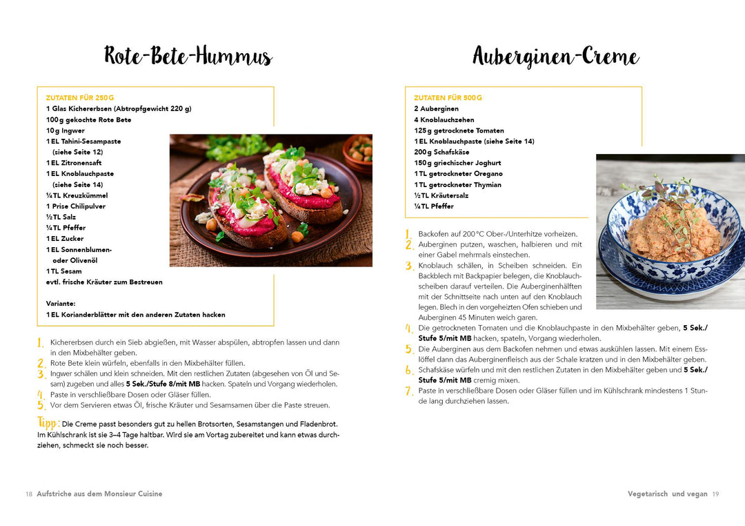 Aufstriche aus dem Monsieur Cuisine | Till, Charly