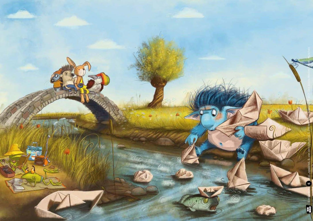 Der Grolltroll. Kamishibai Bildkartenset | Speulhof, Barbara van den