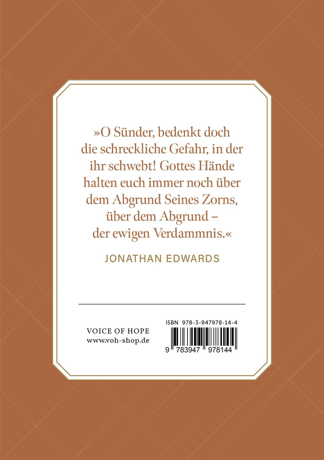 Sünder in den Händen eines zornigen Gottes | Edwards, Jonathan