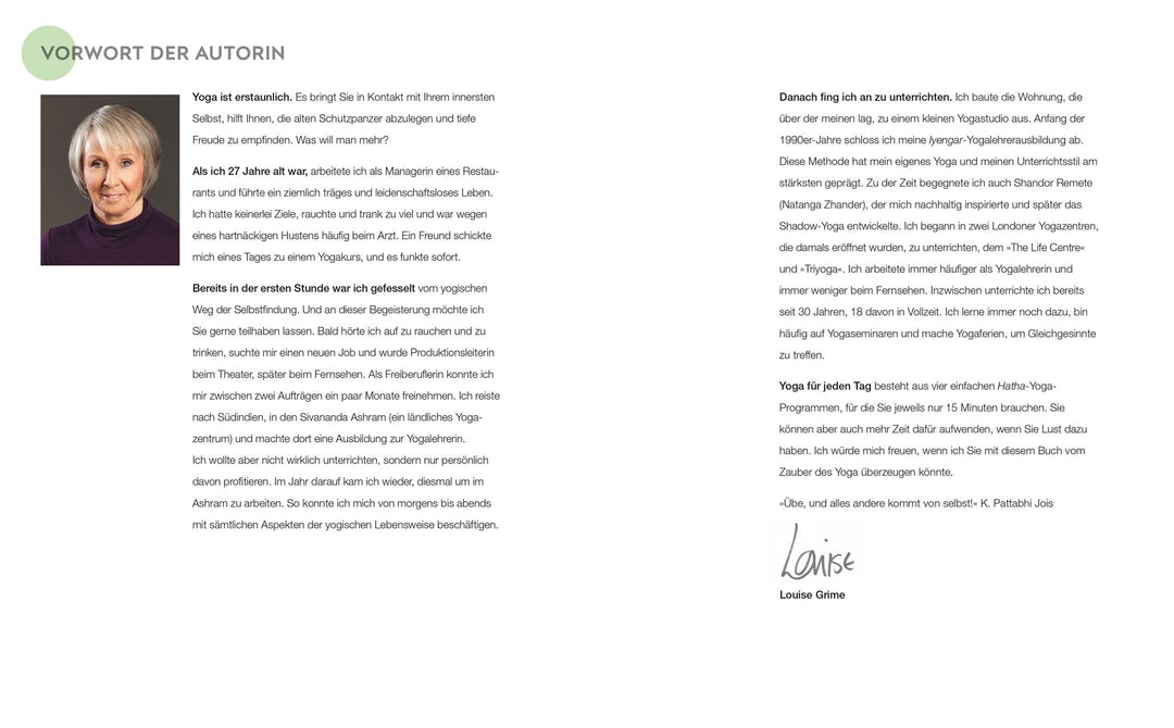 15 Minuten Yoga für jeden Tag | Grime, Louise