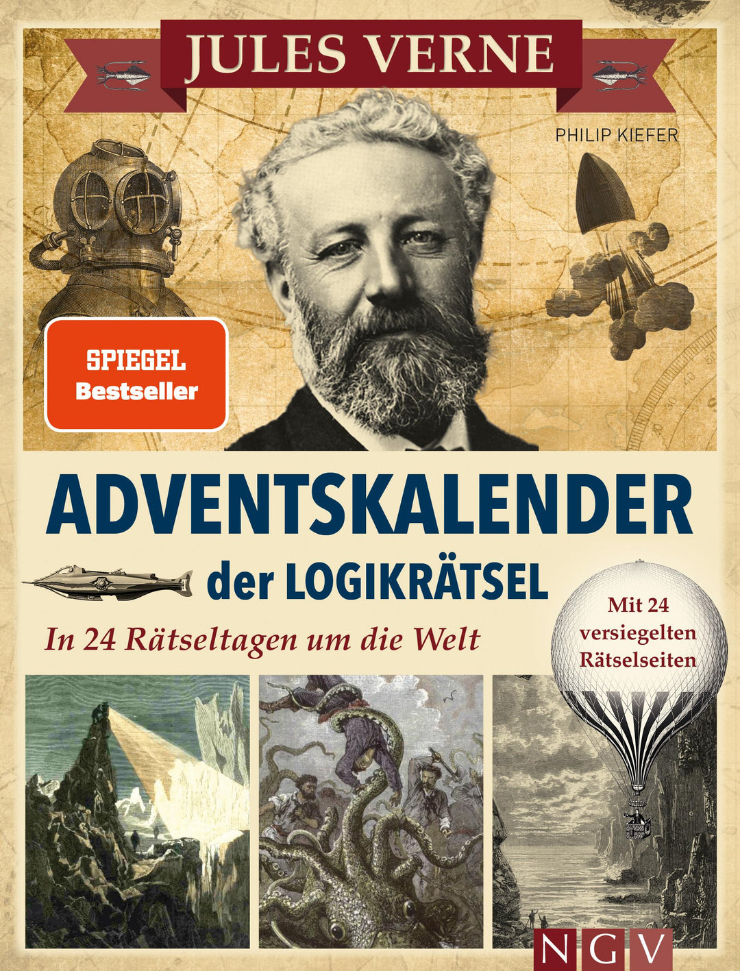 Jules Verne Adventskalender der Logikrätsel | Kiefer, Philip