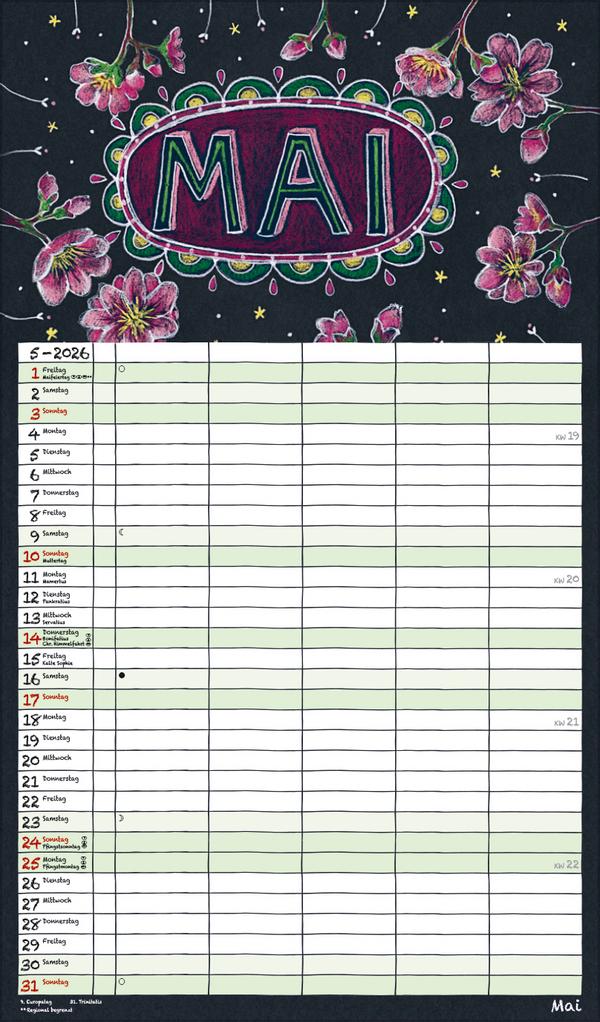 Lovely Chalk Timer 2026 | -