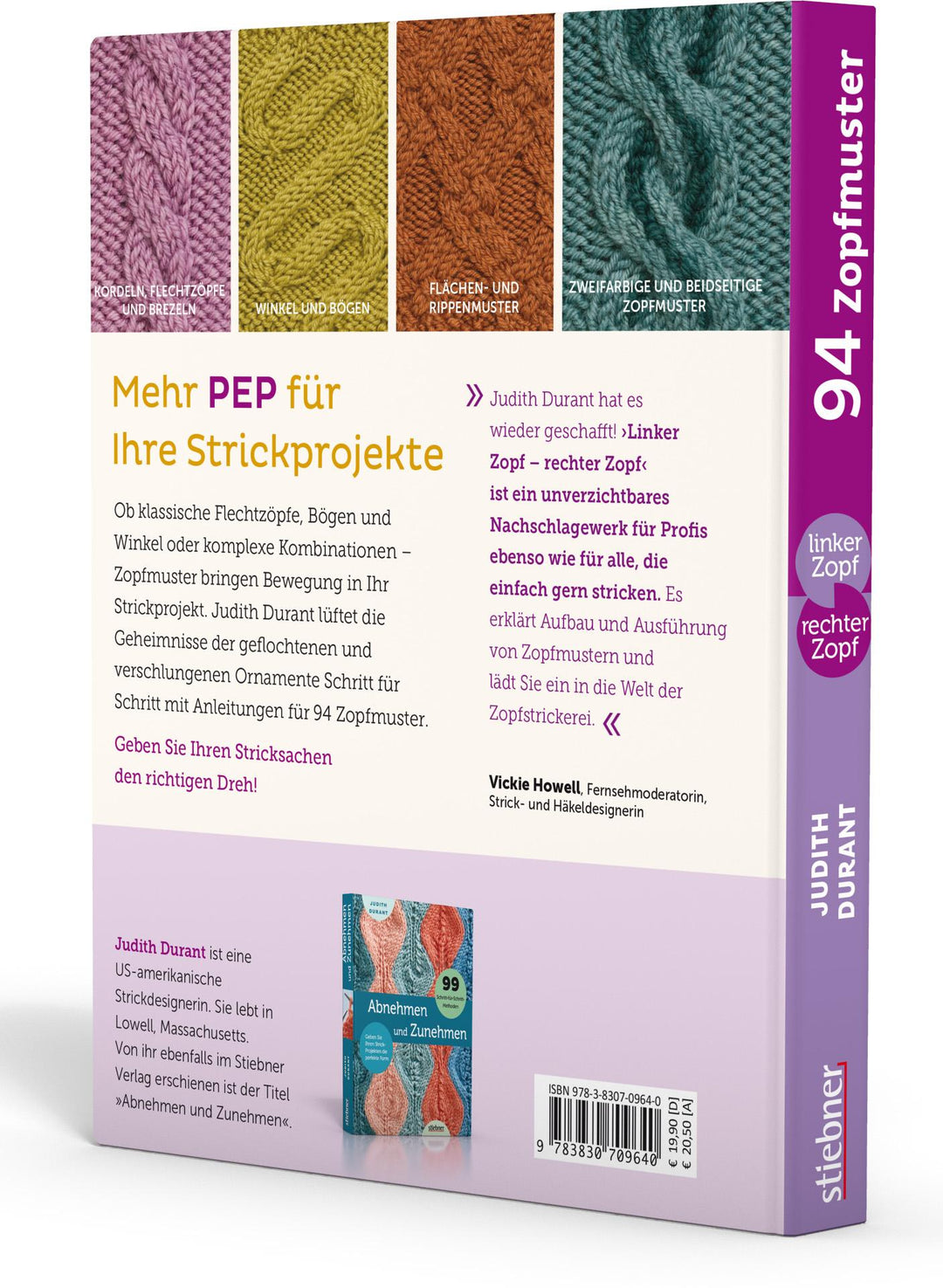 Linker Zopf - rechter Zopf: 94 Zopfmuster | Durant, Judith
