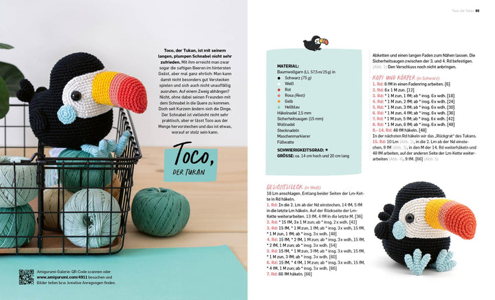 Alle meine Federfreunde: Kunterbunte Amigurumis häkeln | Flamingo, Pfau, Pap...