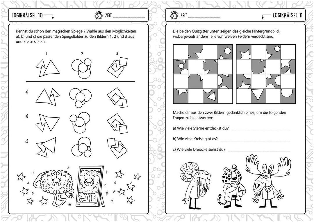 Der große Logiktest für Kinder - Stell dein Hirn auf die Probe! | Moore, Gareth