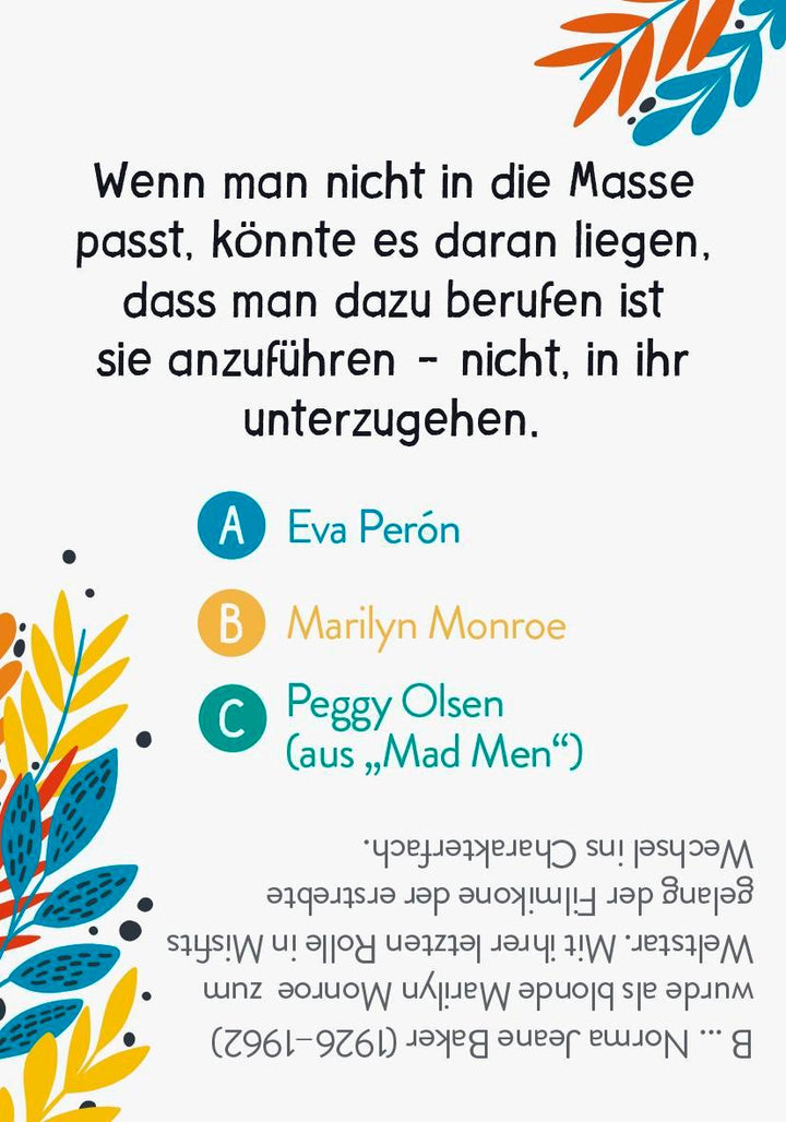 Wer hat's gesagt?! 99 Weisheiten kluger, mutiger und starker Frauen | -