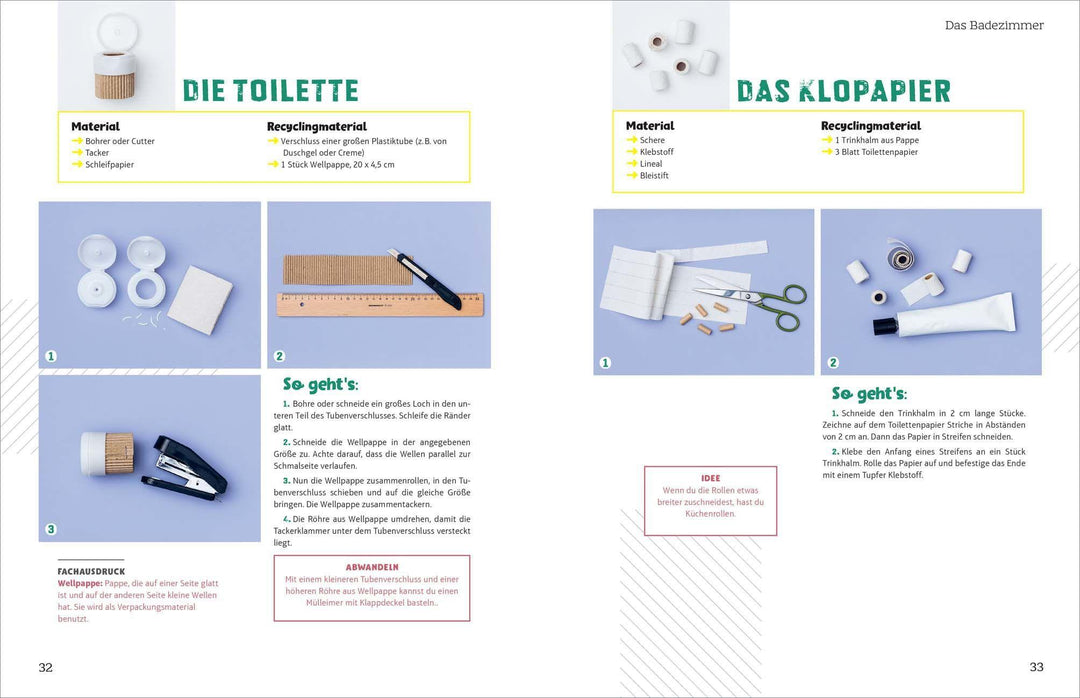 Mein Puppenhaus aus 100% Recyclingmaterial. Inklusive Möbel, Figuren und Zub...