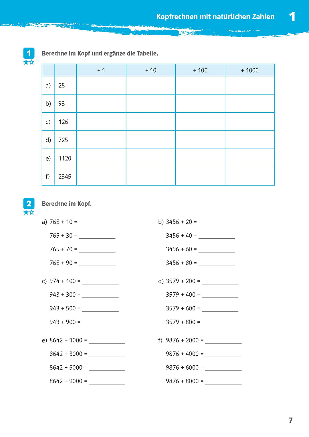 10-Minuten-Training Mathematik Kopfrechnen 5. Klasse | -