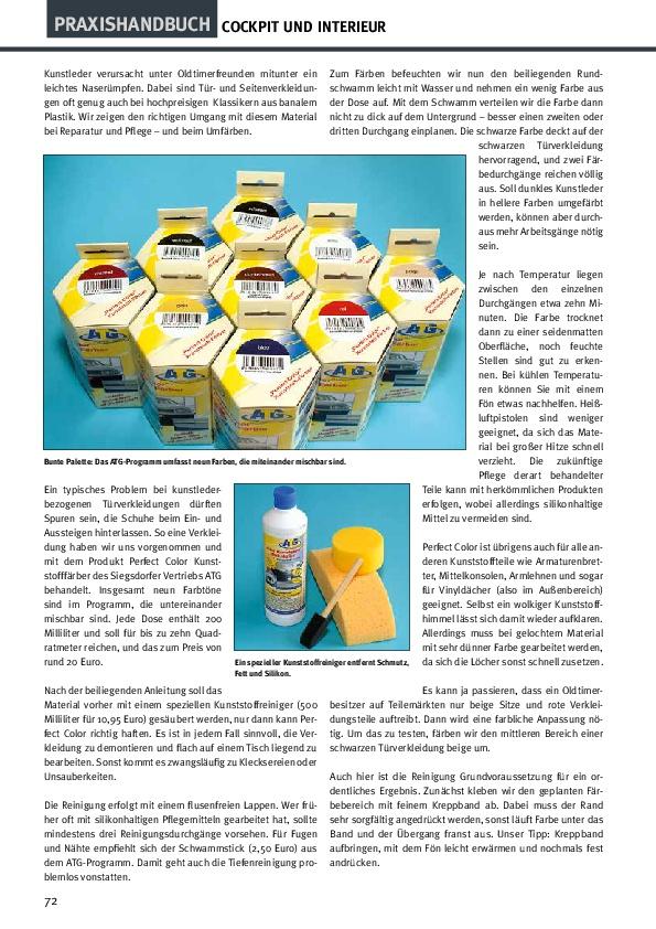 Praxishandbuch Cockpit & Interieur | -