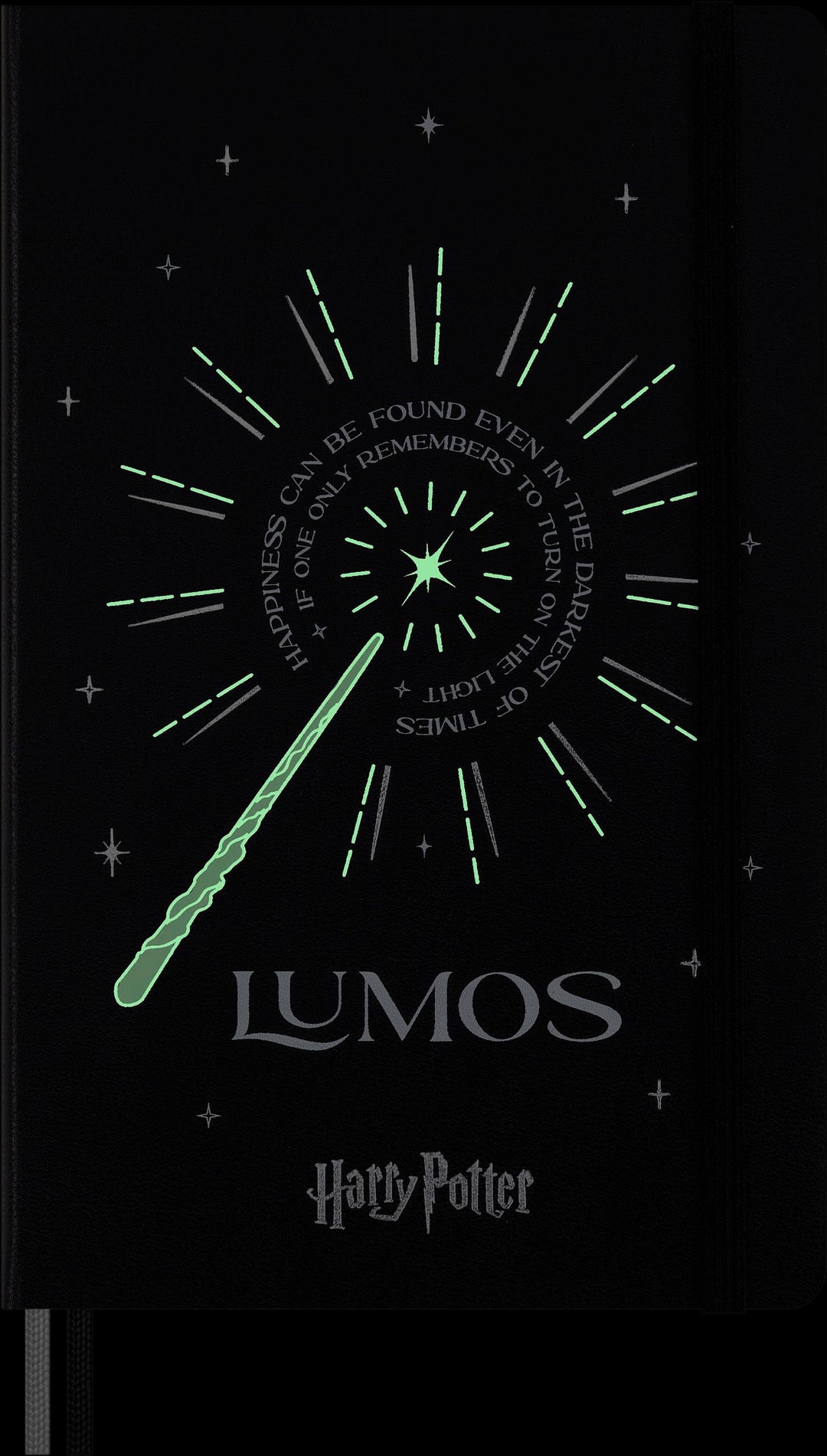 Moleskine Harry Potter Lumos Notizbuch, L/A5, Liniert, Fester Einband, Schwa...