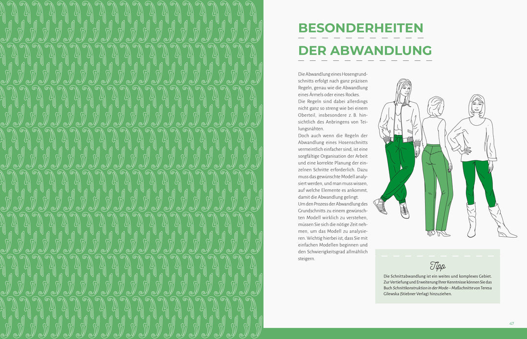 Schnittkonstruktion in der Mode: Hosen | Gilewska, Teresa