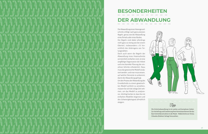 Schnittkonstruktion in der Mode: Hosen | Gilewska, Teresa