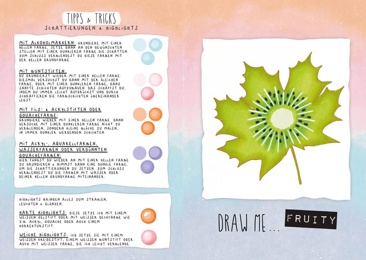 Dein verrücktes Zeichenbuch - Draw me ... fruity, slimy, shiny, planty - Von...