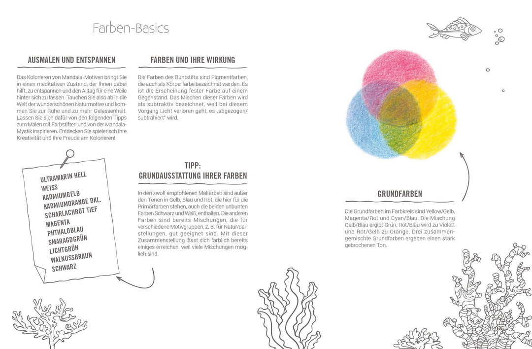 Inspiration Meeresrauschen | 50 Unterwasser-Motive zum Ausmalen, Träumen und...