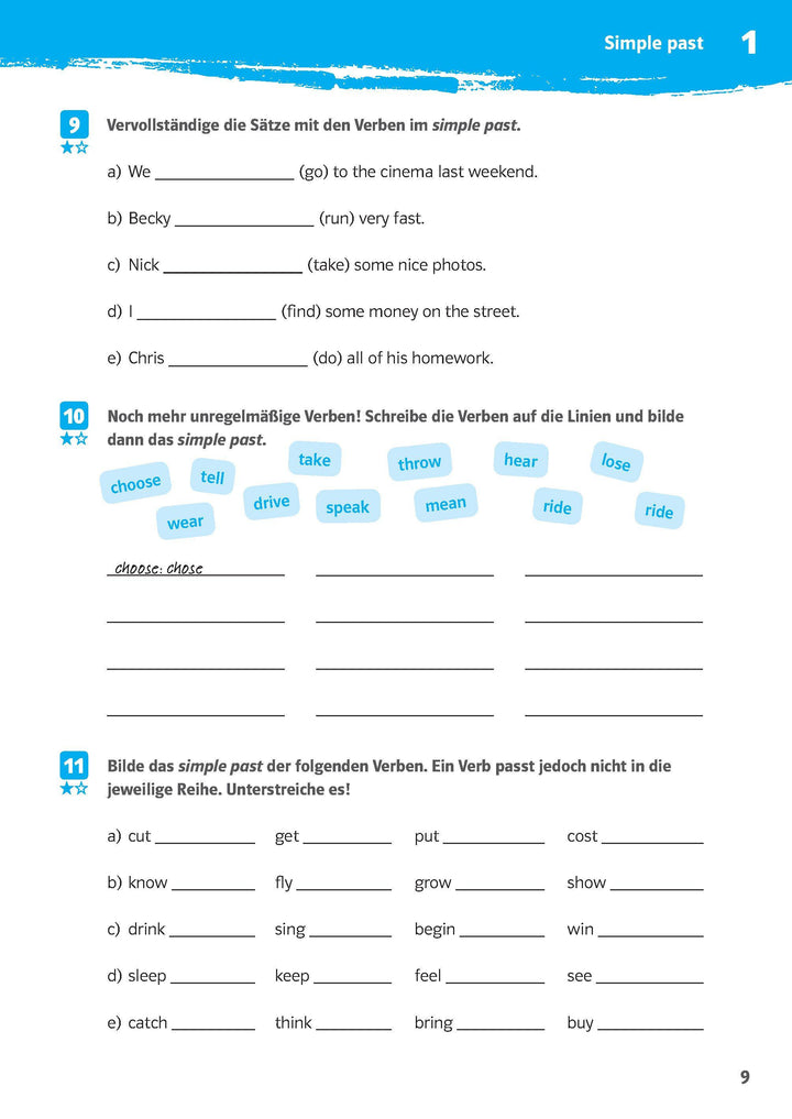10-Minuten-Training Simple Past und Present Perfect. Englisch 6./7. Klasse | -