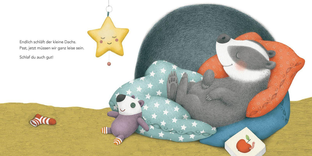 "Ich bin gar nicht müde!", sagt der kleine Dachs (Einschlaf-Buch) | Kitzing,...