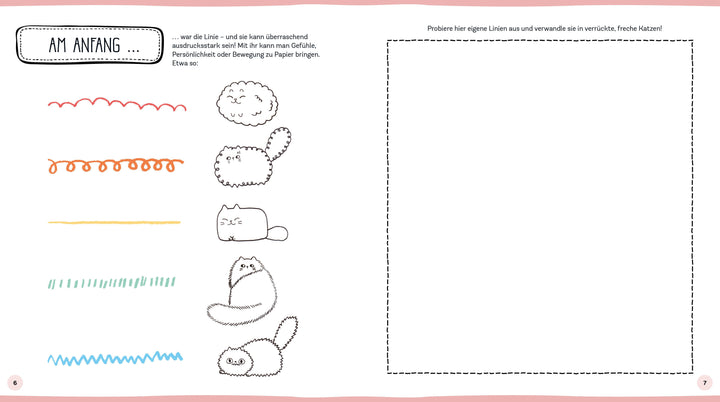 101 supersüße Katzen-Dinge zeichnen - Schnurrige Miezen zum Zeichnen, Kritze...