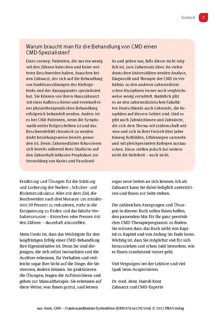 CMD - Craniomandibuläre Dysfunktion | Kent, Hamdi