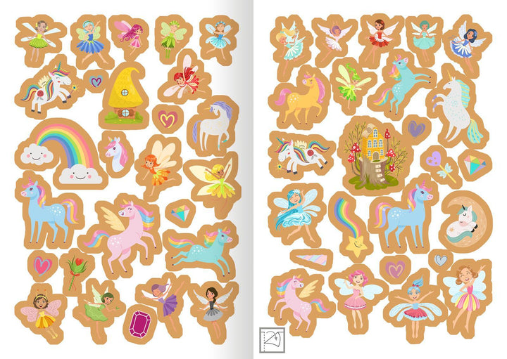 Metallic-Sticker - Feen & Einhörner | -