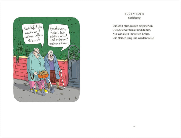 'Warte mal, hab ich zu Hause mein Buch zugemacht?' | -