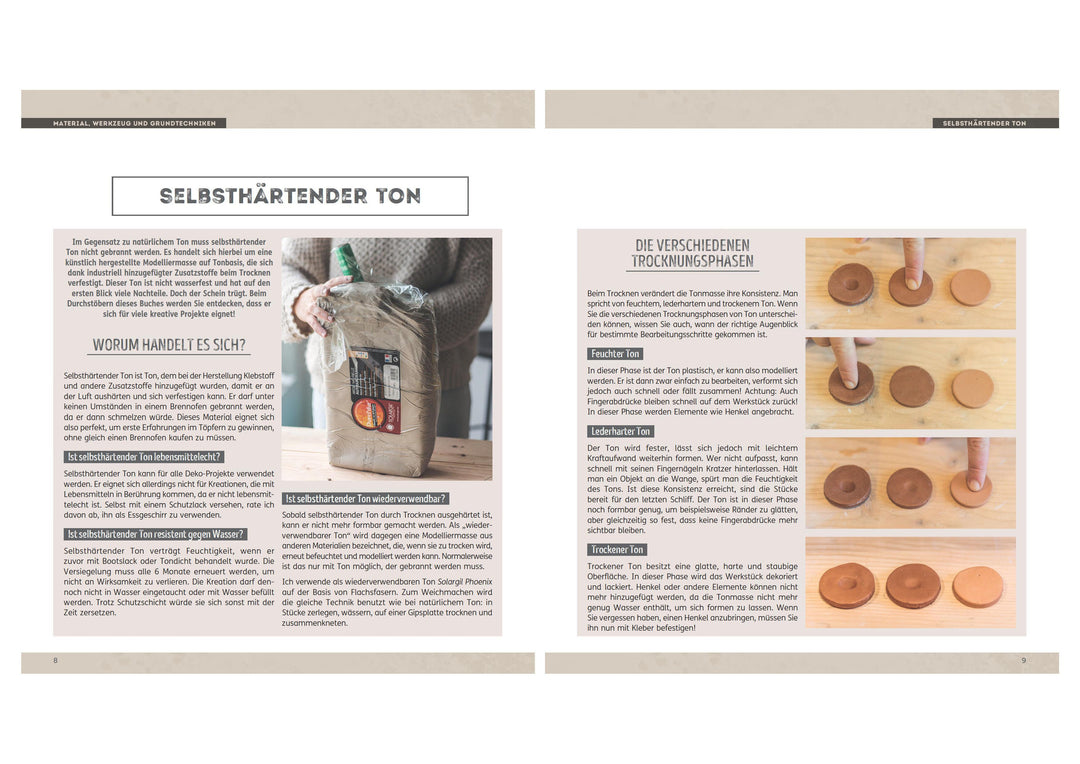 Töpfern leicht gemacht - ohne Scheibe mit selbsthärtendem Ton | Cambot, Sarah