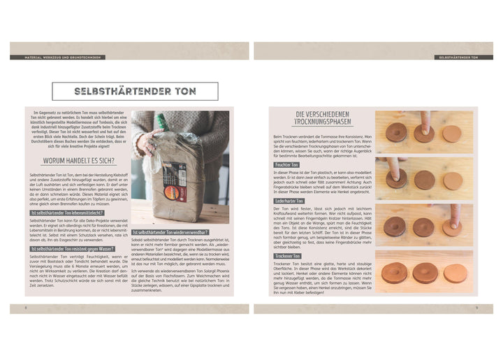 Töpfern leicht gemacht - ohne Scheibe mit selbsthärtendem Ton | Cambot, Sarah