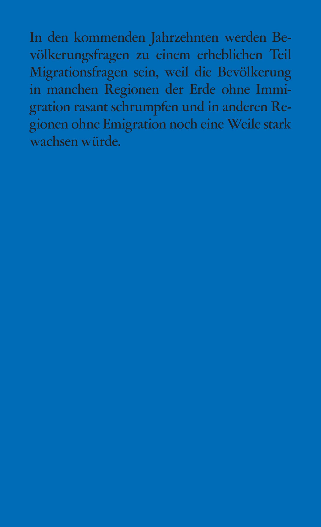 Das Bevölkerungsargument | Schmalz, Dana