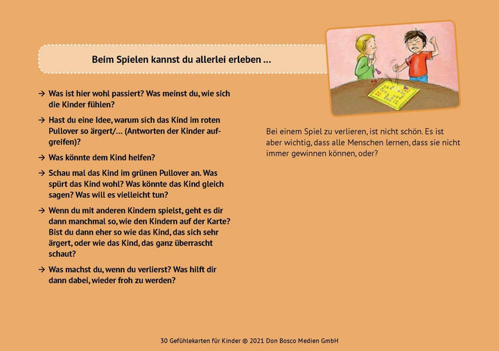 30 Gefühlekarten für Kinder | Bücken-Schaal, Monika