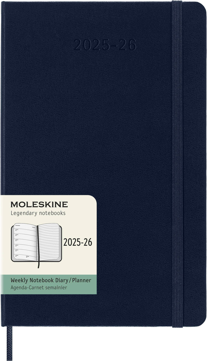 Moleskine 18 Monate Wochen Notizkalender 2025/2026, L/A5, 1 Wo = 1 Seite, Re...