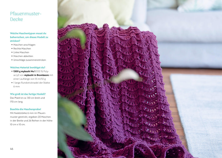 Kuschelige Decken und Plaids stricken und häkeln | Emma Kaspar | Myboshi | K...