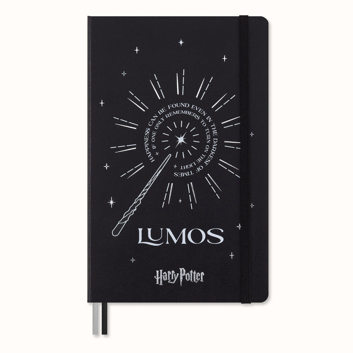 Moleskine Harry Potter Lumos Notizbuch, L/A5, Liniert, Fester Einband, Schwa...